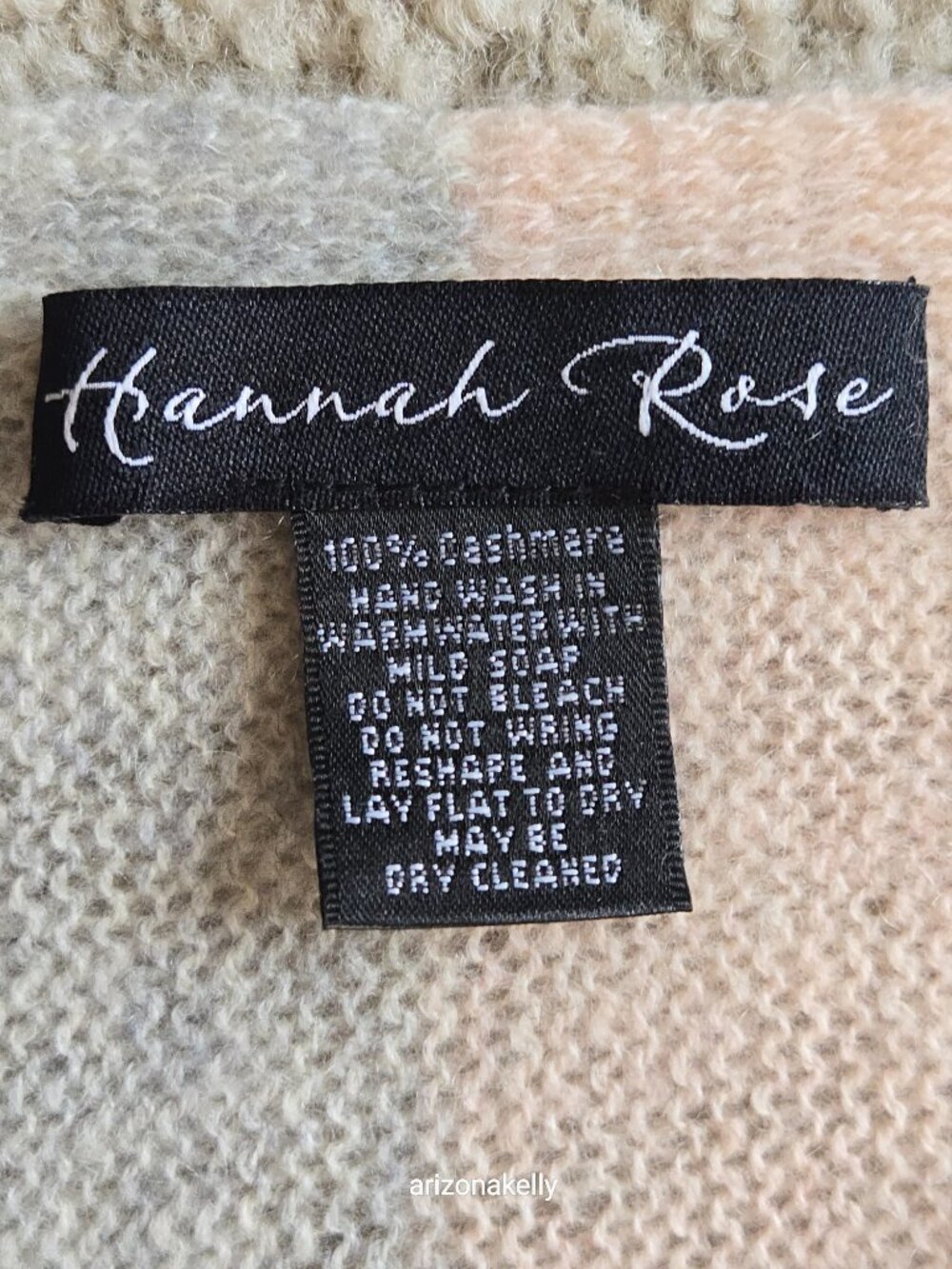 Hannah Rose Cashmere Scarf Pink & Grey Lightweight Weave - Picture 3 of 12